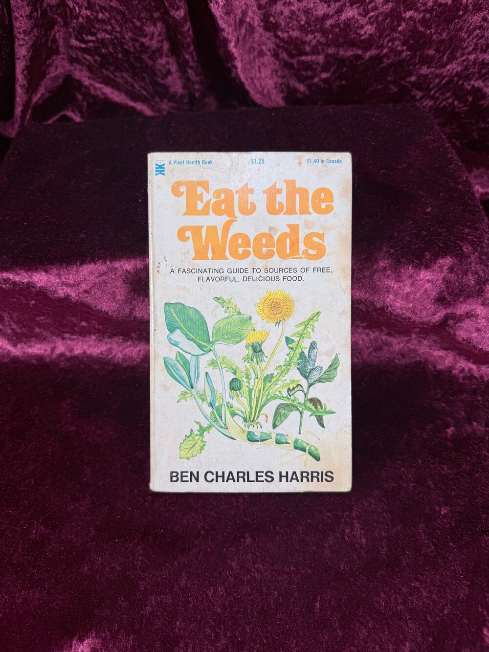 Vintage Eat the Weeds by Ben Charles Harris 1973 Keats Paperback Foraging Guide